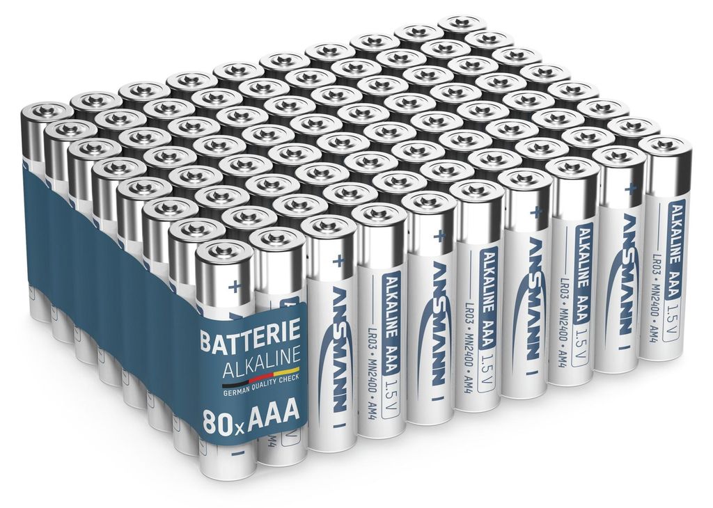 ANSMANN Batterien AAA 80 Stück - Alkaline Micro Batterie Produktbild 