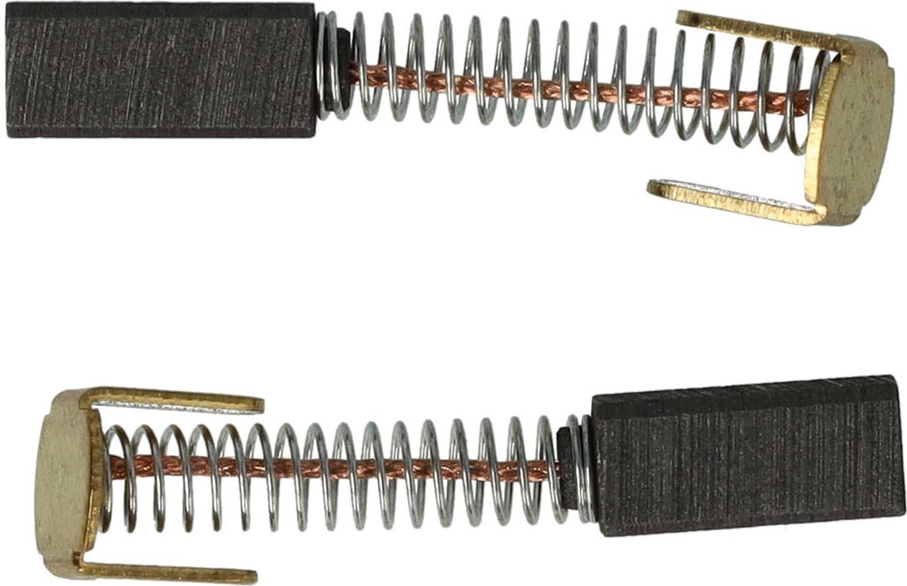 vhbw 2x Kohlebürste 10 x 4,3 x 4 mm Ersatz für Hitachi Hikoki 999045, 999-045 für Elektrowerkzeug + Feder