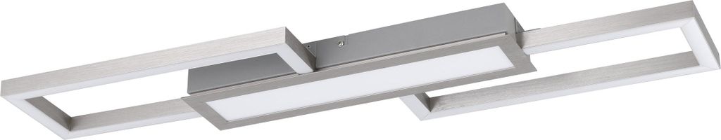 EGLO LED Deckenleuchte Fomento, geometrische Deckenlampe, Deckenbeleuchtung, Aufbauleuchte für Büro und Küche, warmweiß-kaltweiß, L 78 cm