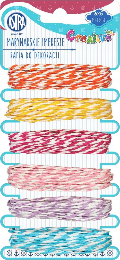 CREATIVO Dekorationsschnüre 6 x 5m MARINE, 335118003