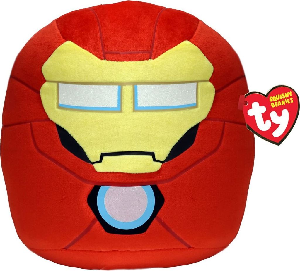 Ty 39253 - Squishy Beanie - Marvel Iron Man - Plüsch Kissen - 20 cm