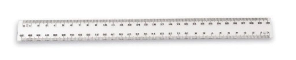 Transparenter Lineal 30 cm für präzises Messen Produktbild 