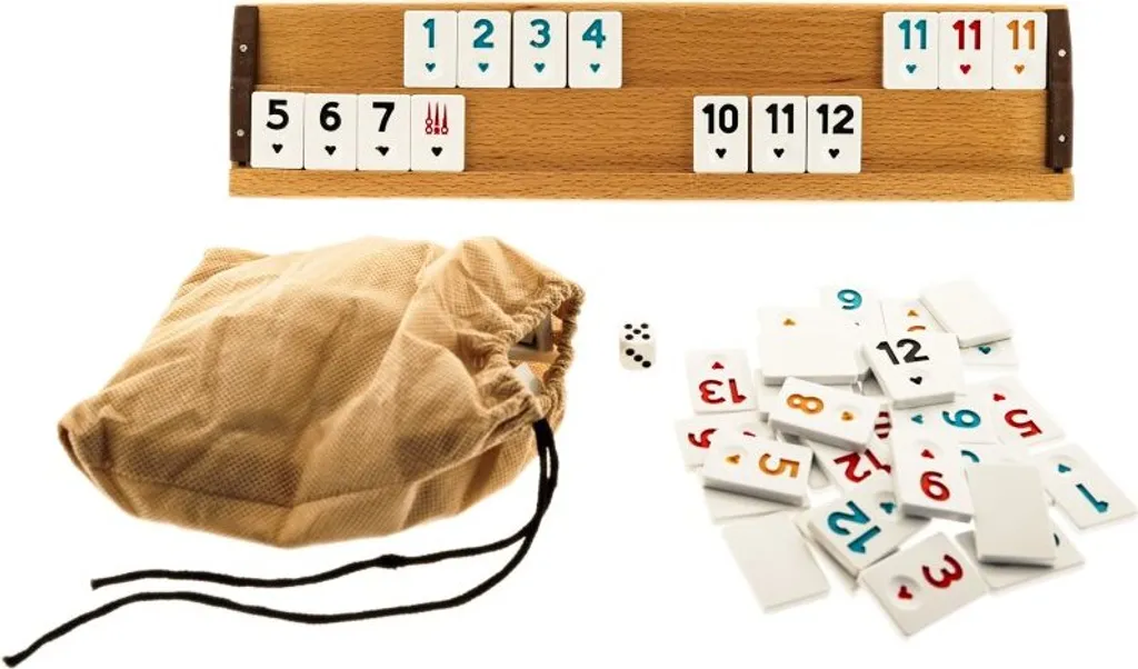 Jeu de Rummikub en bois pour soirées entre amis et Okey de voyage