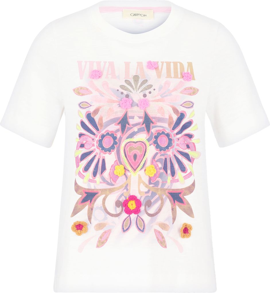 Cartoon (230) Shirt Kurz 1/2 Arm, Patch Cream/Rosé 1945 1945 38