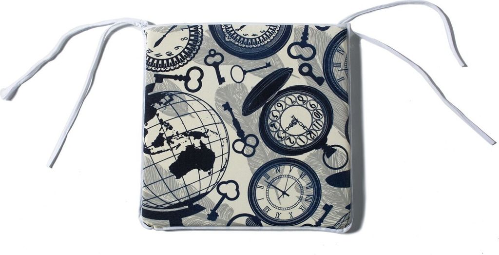 Skye Decor, Kare 2 - Multicolor, Stuhlpolster, Mehrfarbig, 100 % SILIKON, 45 x 2,5 x 45 cm