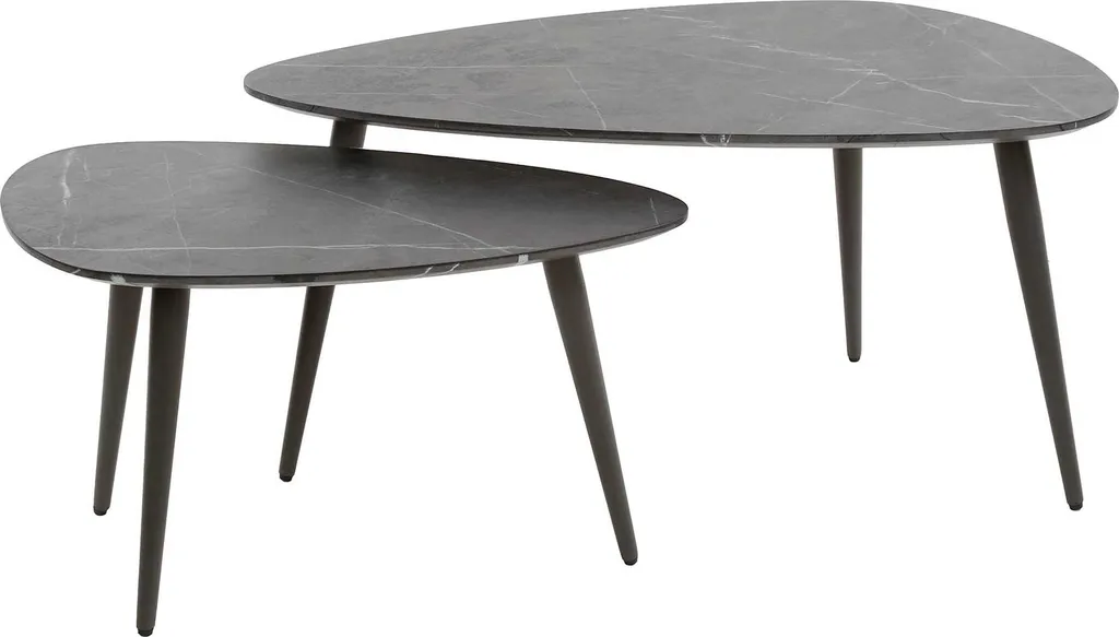 Tables basses gigognes Mariola 80x44 cm pour optimiser les petits salons