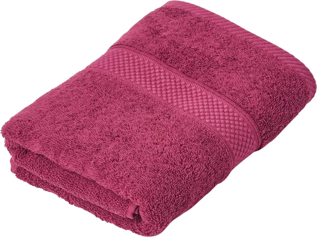 Offerta Asciugamano Turco 500 GSM Rosso Scuro 40x60 Homescapes - 1