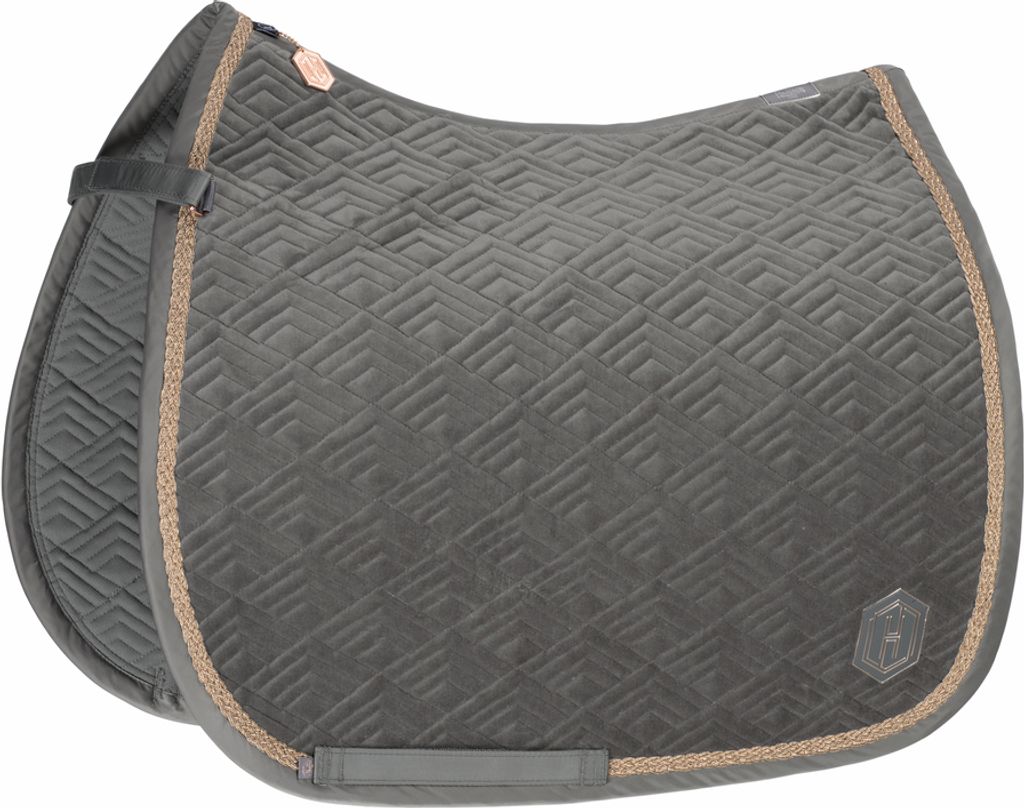 Eskadron HERITAGE Schabracke " VELVET EMBLEM " Form - Dressur Farbe - earl grey
