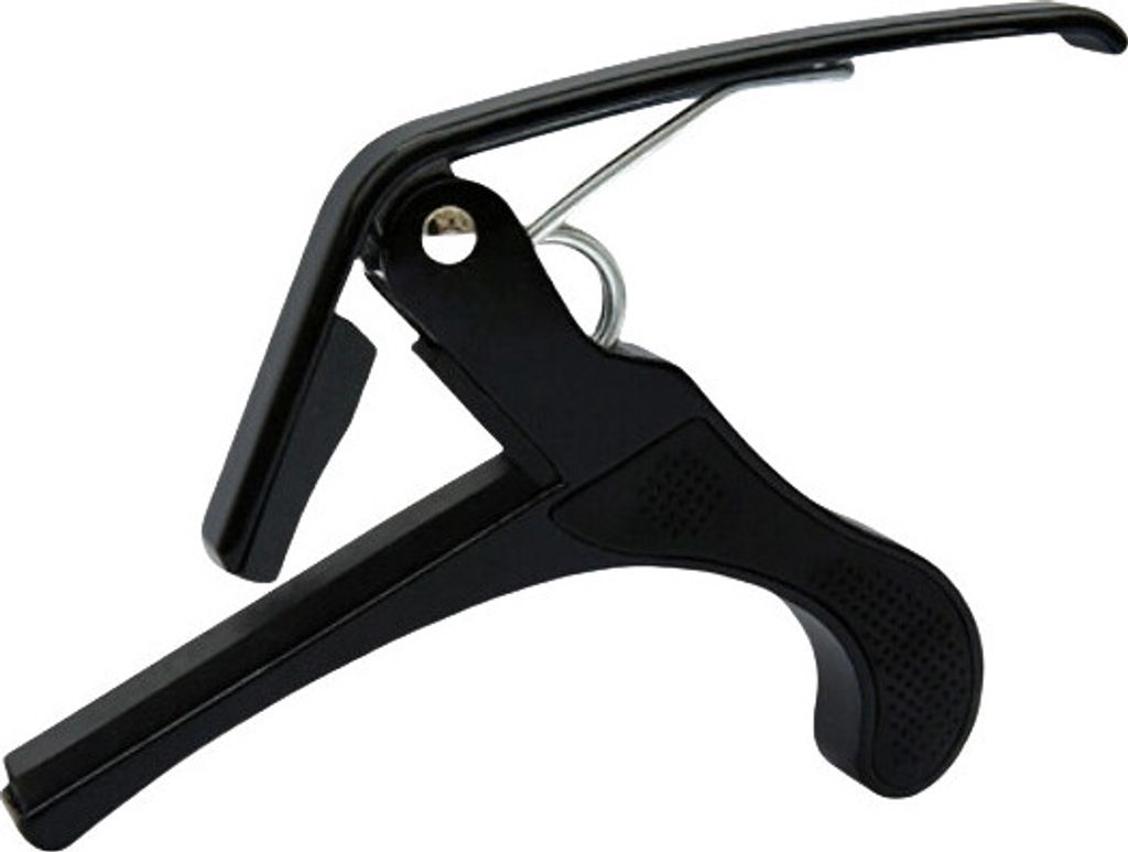 INF Gitarrenkapodaster für akustische und klassische Gitarren Schwarz