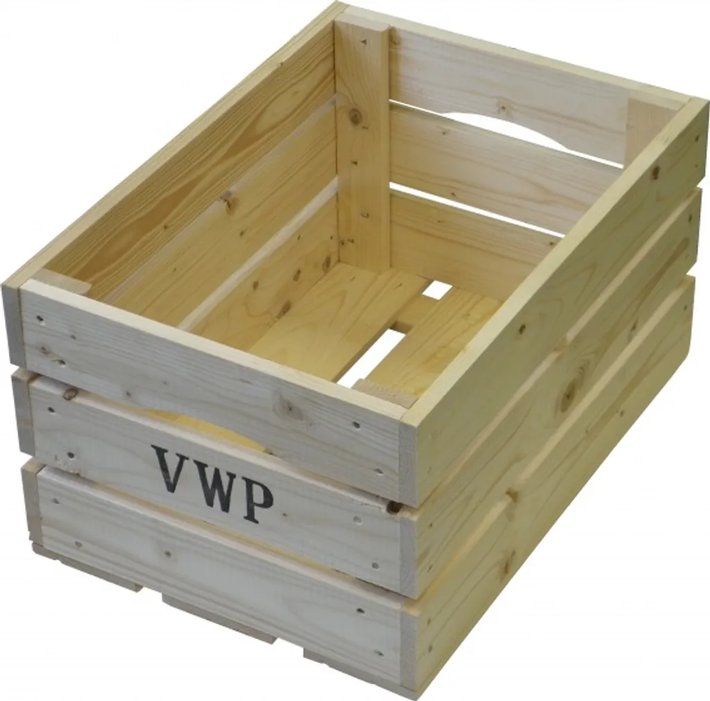 Caisse à vélo VWP 40L en bois naturel vintage pour transport urbain