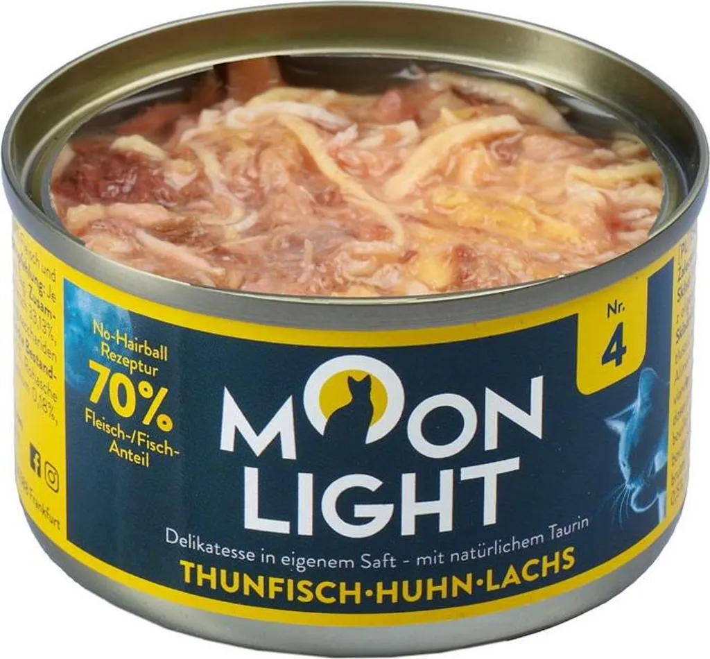 Repas complet chat Moonlight Dinner No. 4 thon poulet saumon de 80g - 3