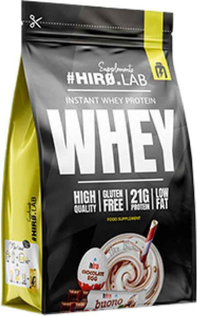 A product bag of instant whey protein.