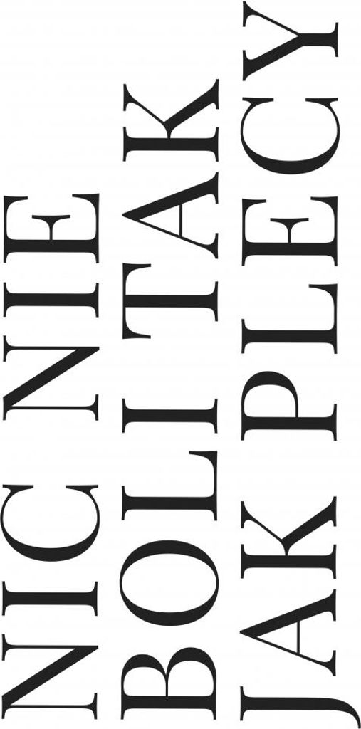 Plakat 13x18cm mit Schriftzügen Moderner Spruch Nichts tut weh wie der Rücken