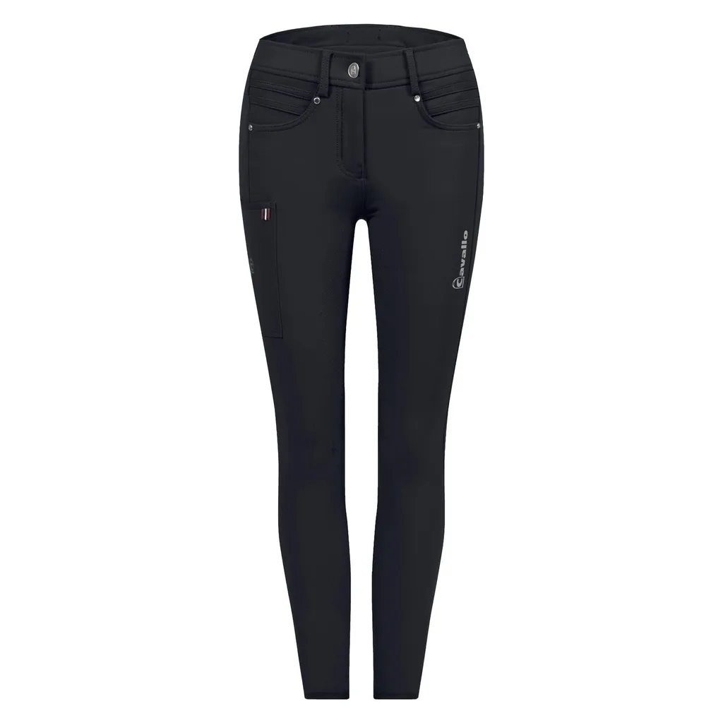 Pantalon d'Équitation Hivernal Cavallo Carole Grip S Noir en Taille 46
