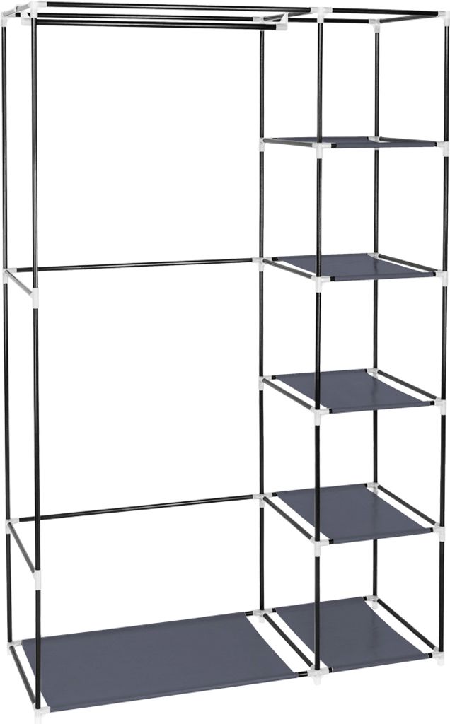 FCH 107x45x170cm tragbare Garderobe Kleiderschrank mit Produktbild 6