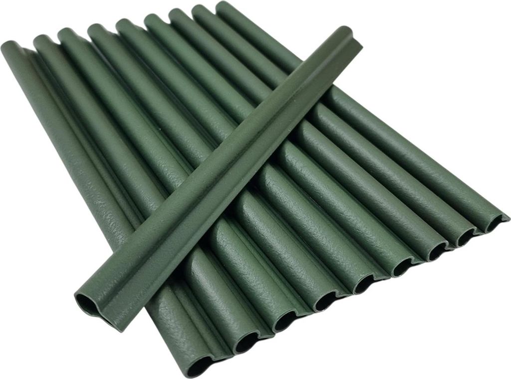 NYVI Privafence Befestigungsclips für Sichtschutzstreifen - Doppelstabmatten - Klemmschiene für Sichtschutz Garten & Zaun, Farbe:Grün RD12, Anza...