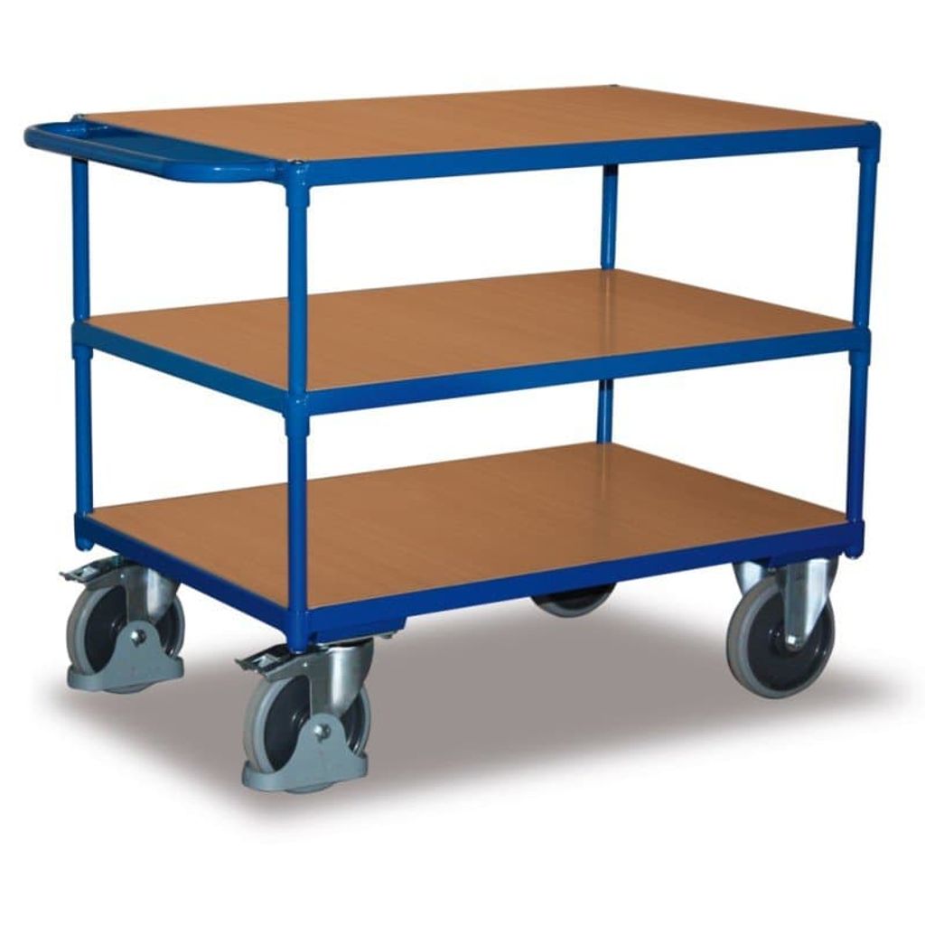 Schwerer Tischwagen 400 kg mit 3 Ladeflächen Typ S + Produktbild 