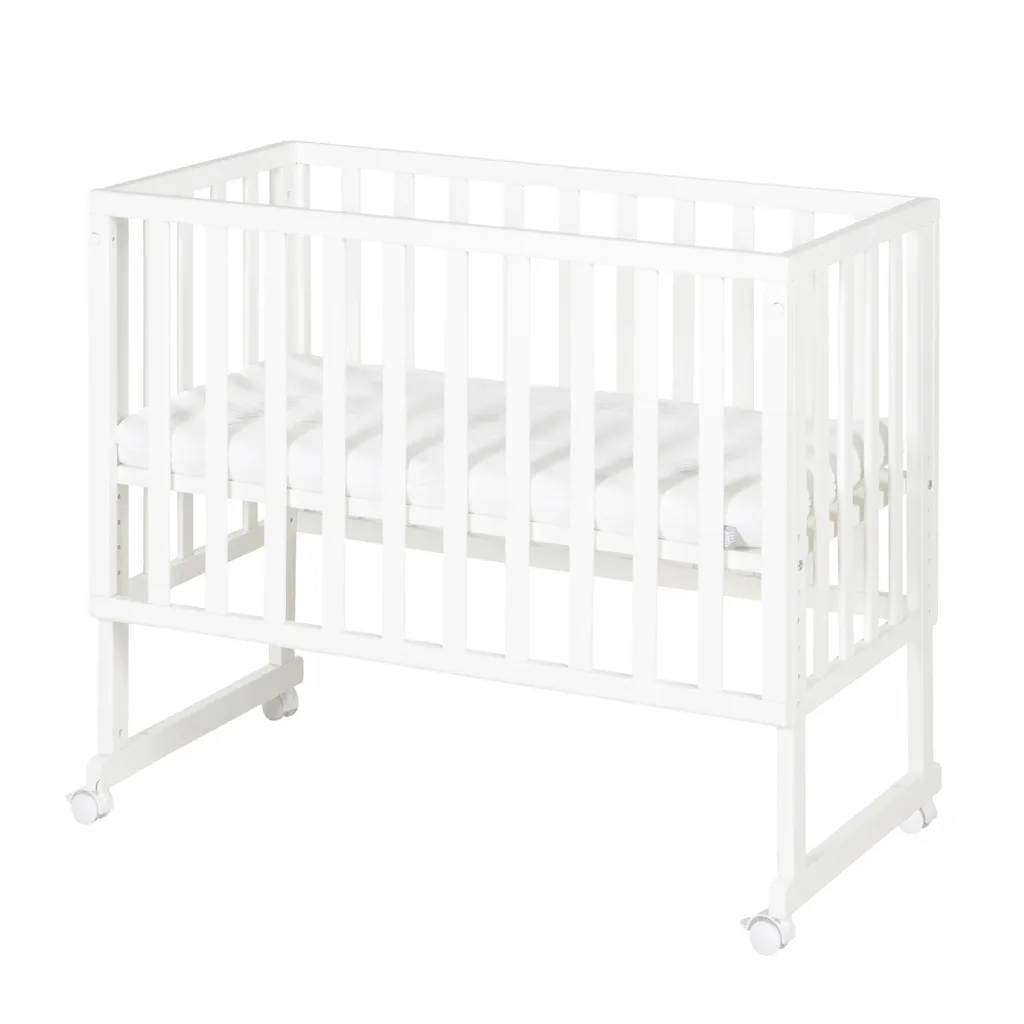 Lit bébé cododo safe asleep® anti-étouffement avec matelas et barrière