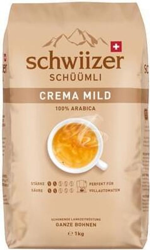 SCHWIIZER SCHÜÜMLI Caffè in grani Schwiizer Mild SCHWIIZER Immagine del prodotto 