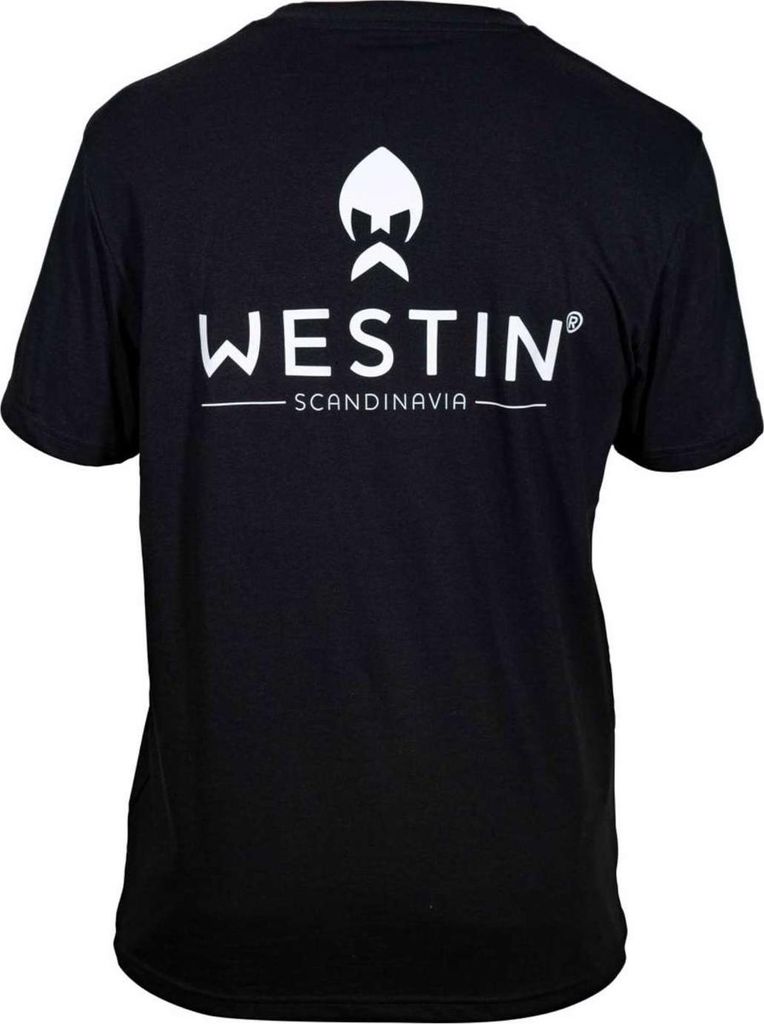 Westin Vertical T-Shirt Black - Angelshirt, Größe:XL