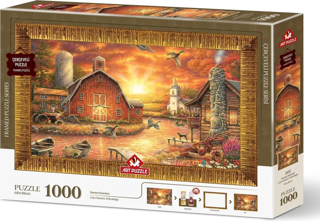 Puzzle 1000 pièces avec colle et cadre inclus pour ne plus perdre vos jeux
