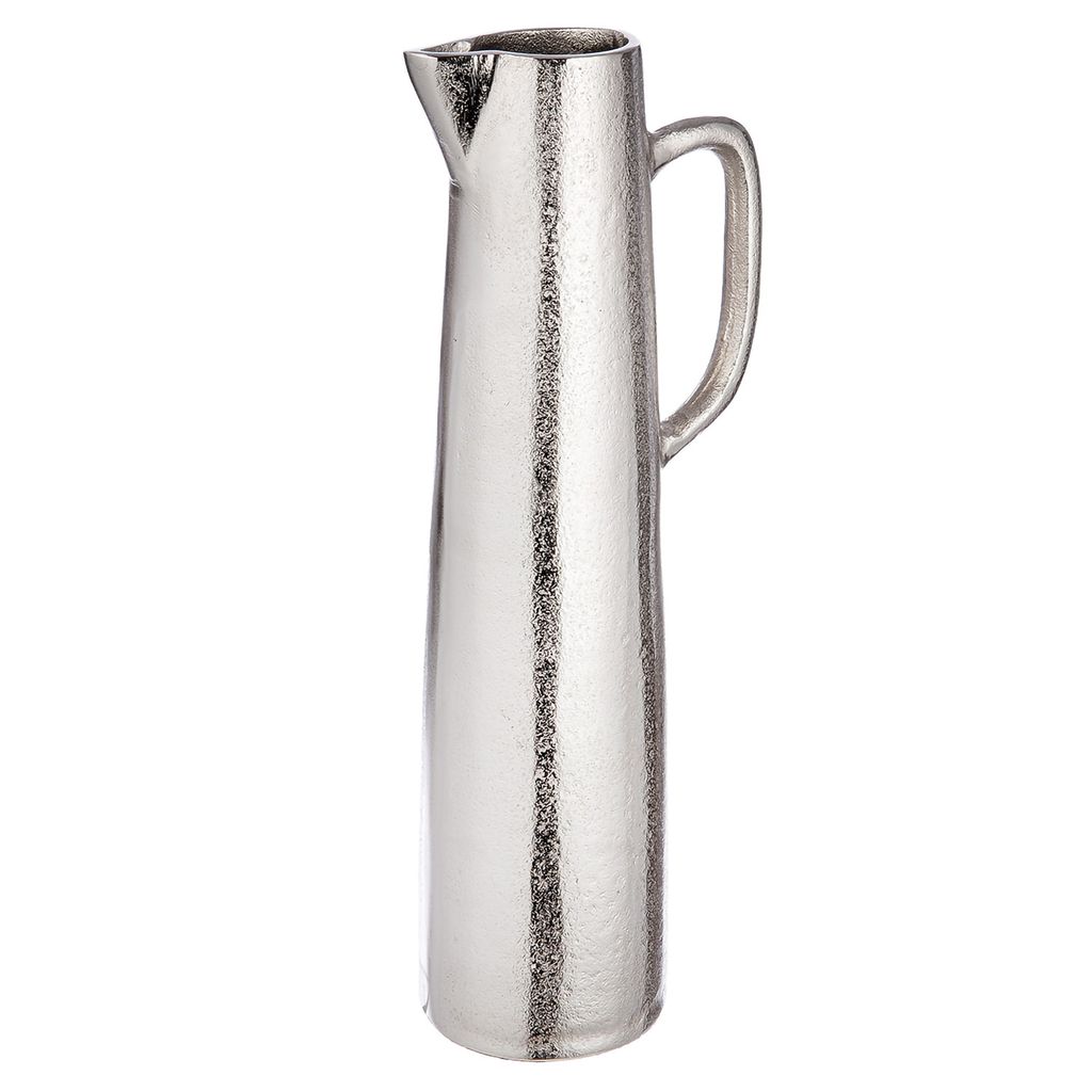 Gilde Henkelvase, "Brocca", Aluminium, silberfarben, VE 1, H. 39,5 cm, D. 10,5 cm 69722