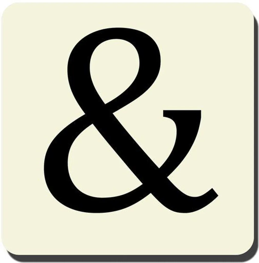 Interrupteur en bois MDF 90x90 avec gravure alphabet et symbole &