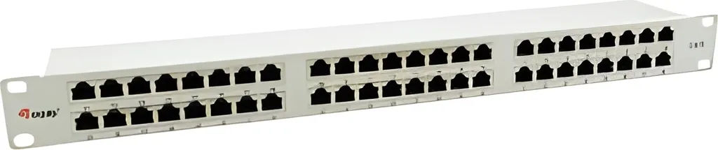 equip Pro - Pannello patch - Montabile a rack - CAT 6 - STP - RJ-45 X 48 - Grigio chiaro - 1U - 48,3 cm (19") (326349)