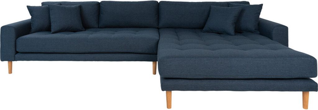 House Collection Ecksofa Milo Lounge Sofa Rechts Dunkelblau