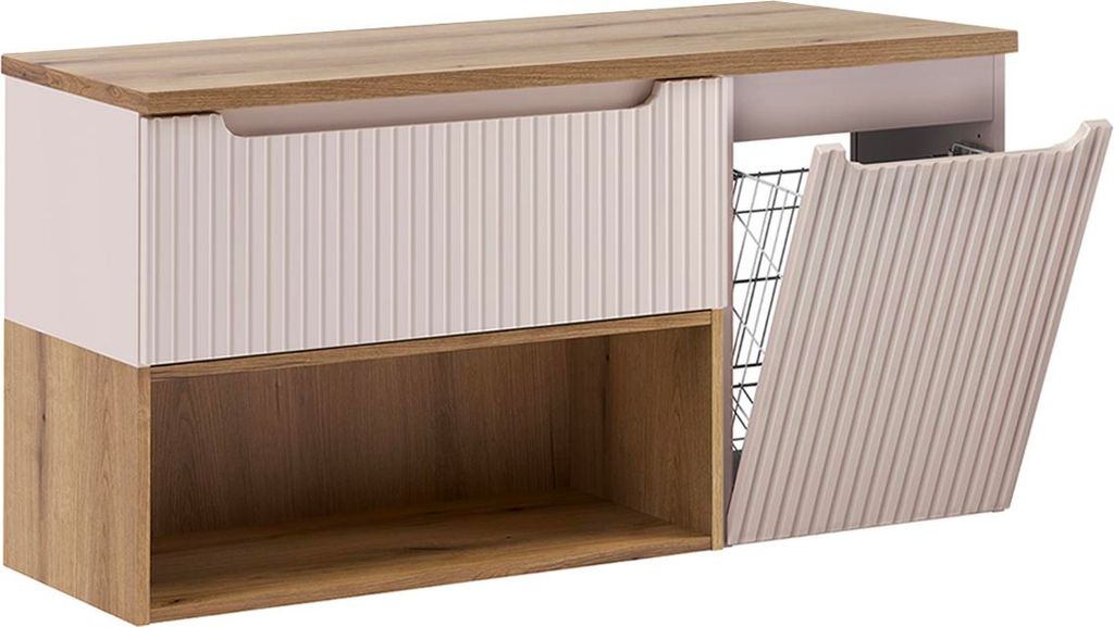 Waschtischunterschrank 120.4cm Riva mit 1 Schublade, Kaschmir