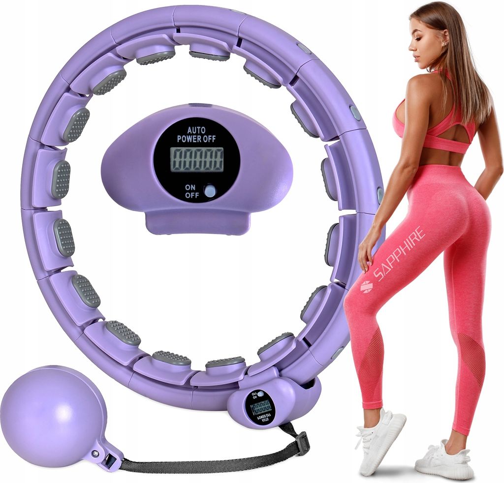 Hula-hop ODCHUDZAJĄCE z LICZNIKIEM KOŁO z obciążeniem Zdjęcie produktu 