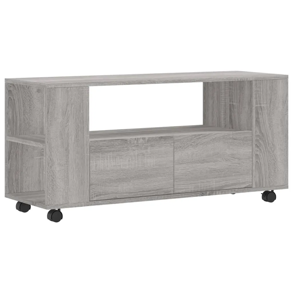Mobile TV Moderno Grigio Sonoma 102cm - Design Essenziale in Legno