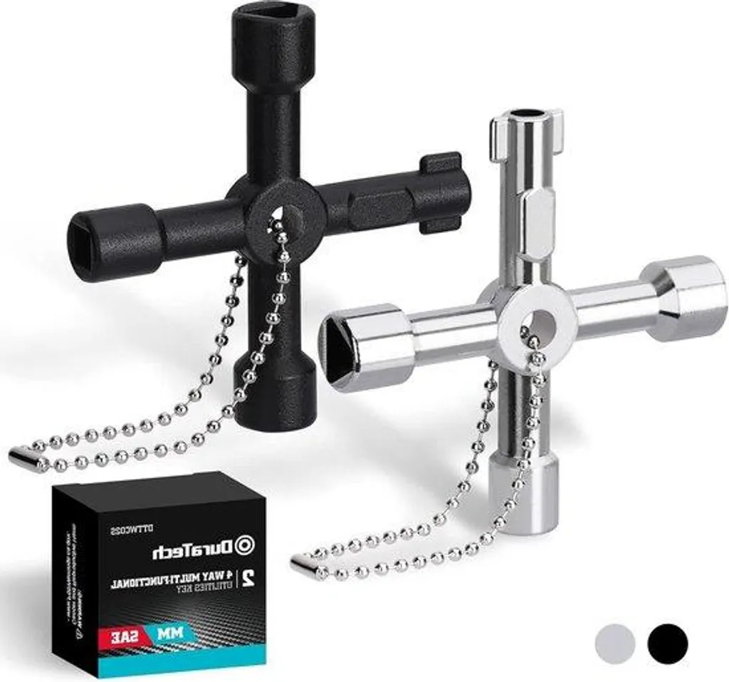 Clé de service universelle pour robinet extérieur et compteur d'eau en métal