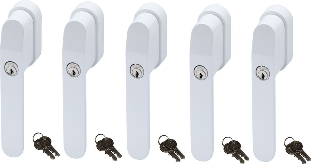 ABUS FG400 Abschließbarer Fenstergriff Weiß, Produktbild 