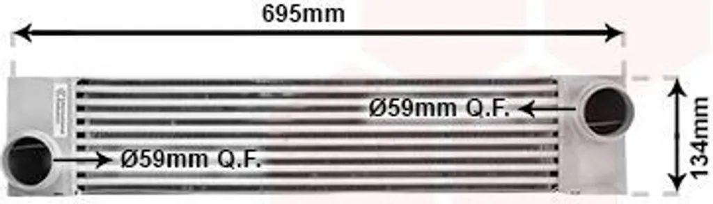Réparez votre perte de puissance : Intercooler BMW Van Wezel 06004375