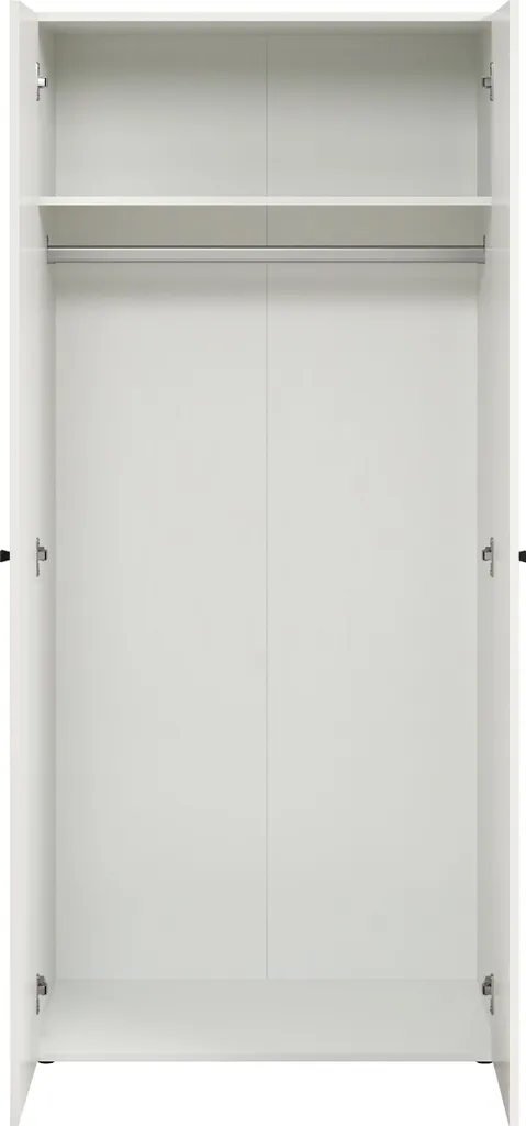 Armoire de rangement blanche 2 portes - Finition mate et grande capacité