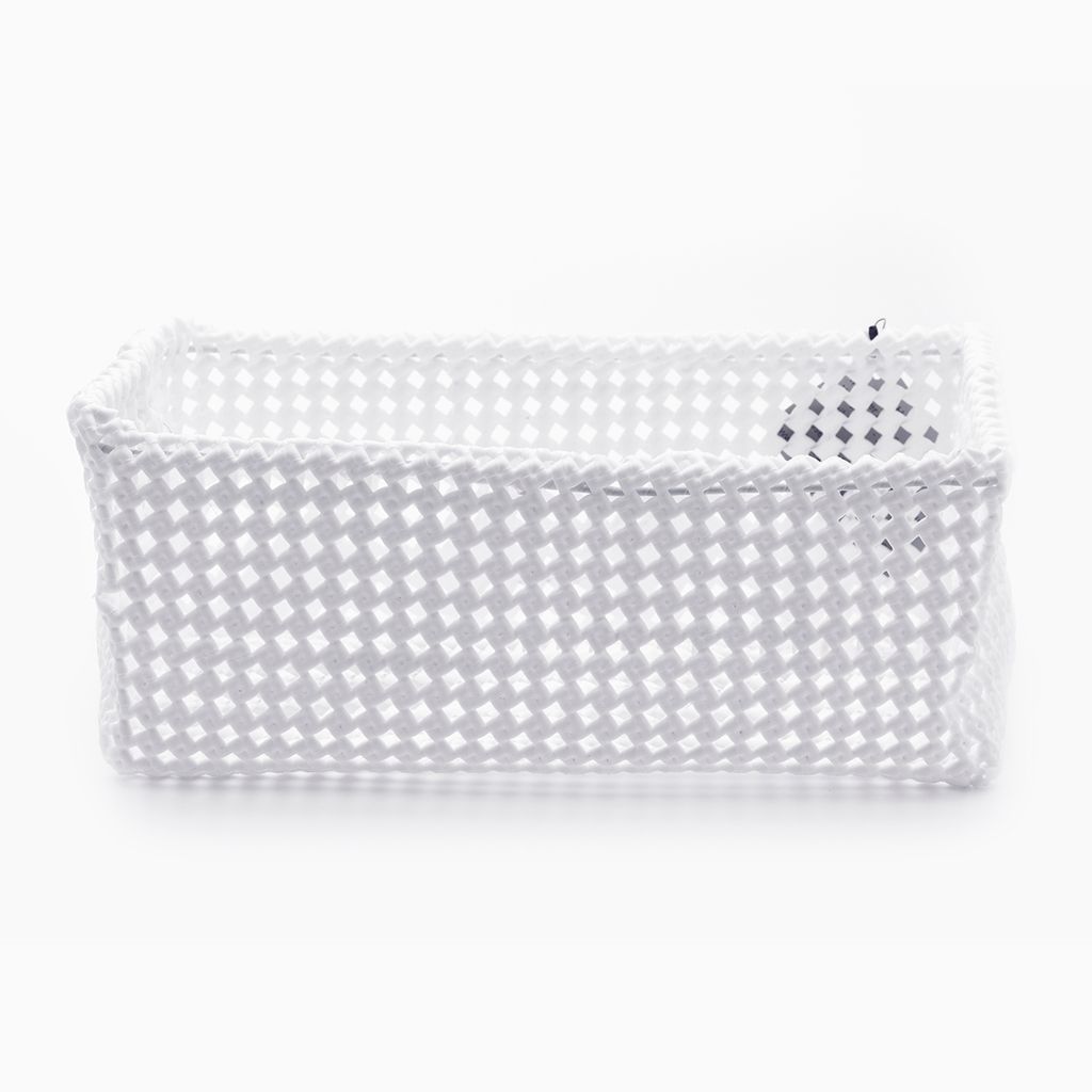 Flex Box Square Tray, weiß, groß, 25x25x12cm