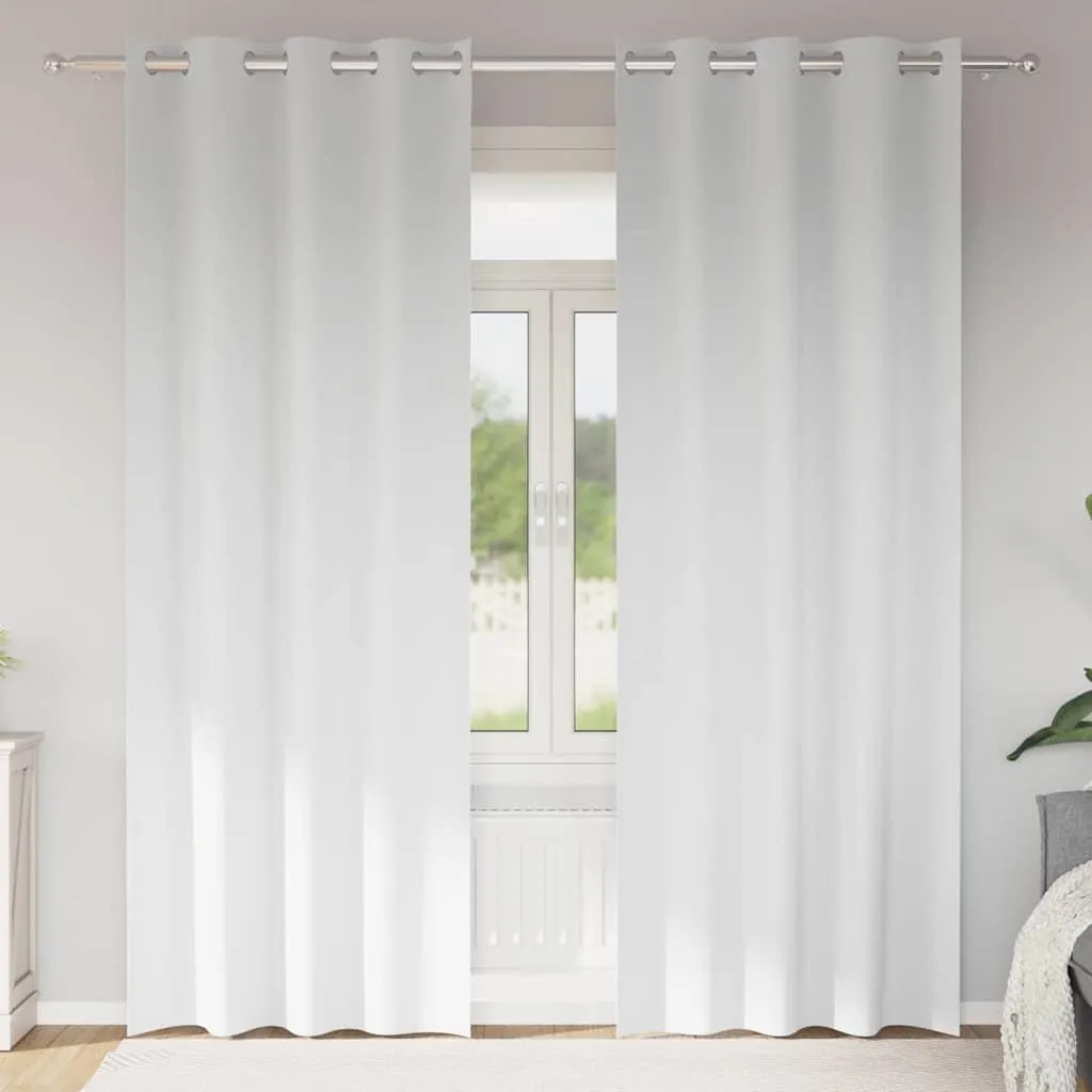 Tende Drappeggiate Hommie 1787545 Bianco Puro Oscuranti 1 Pacco
