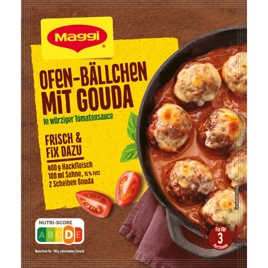 Maggi Fix pour Boulettes de four au gouda en sauce tomate Image du produit 
