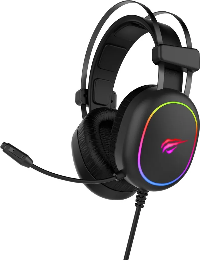 Casque gaming filaire Havit 2016D rétroéclairé RGB noir