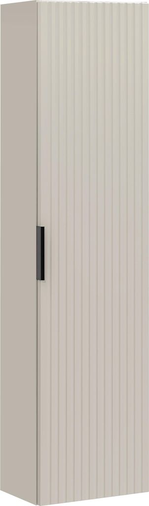 Hocher Badezimmerschrank, 140 Cm, Kaschmirfarben, Geriffelt, Mit Einlegeböden