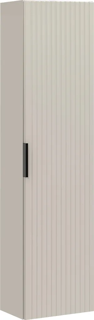 Colonne de salle de bain cachemire 140 cm avec porte design rainuré