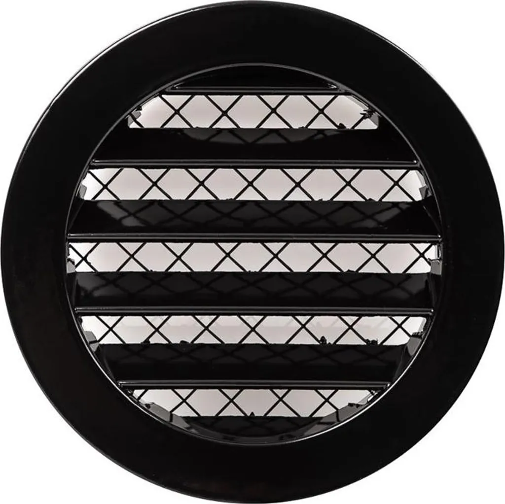 Grille de protection universelle en aluminium noir 100mm de largeur