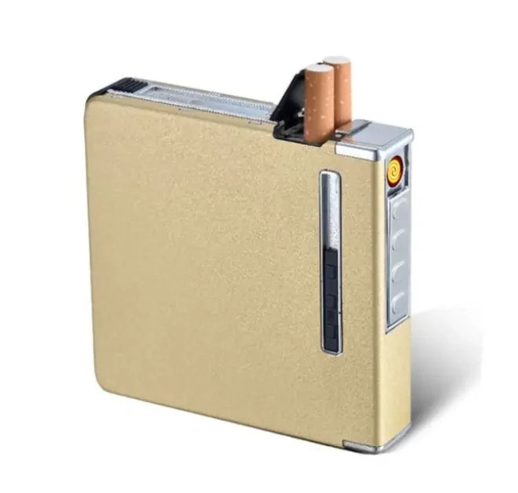 Zigarettenetui mit E Feuerzeug, Zigarettenbox