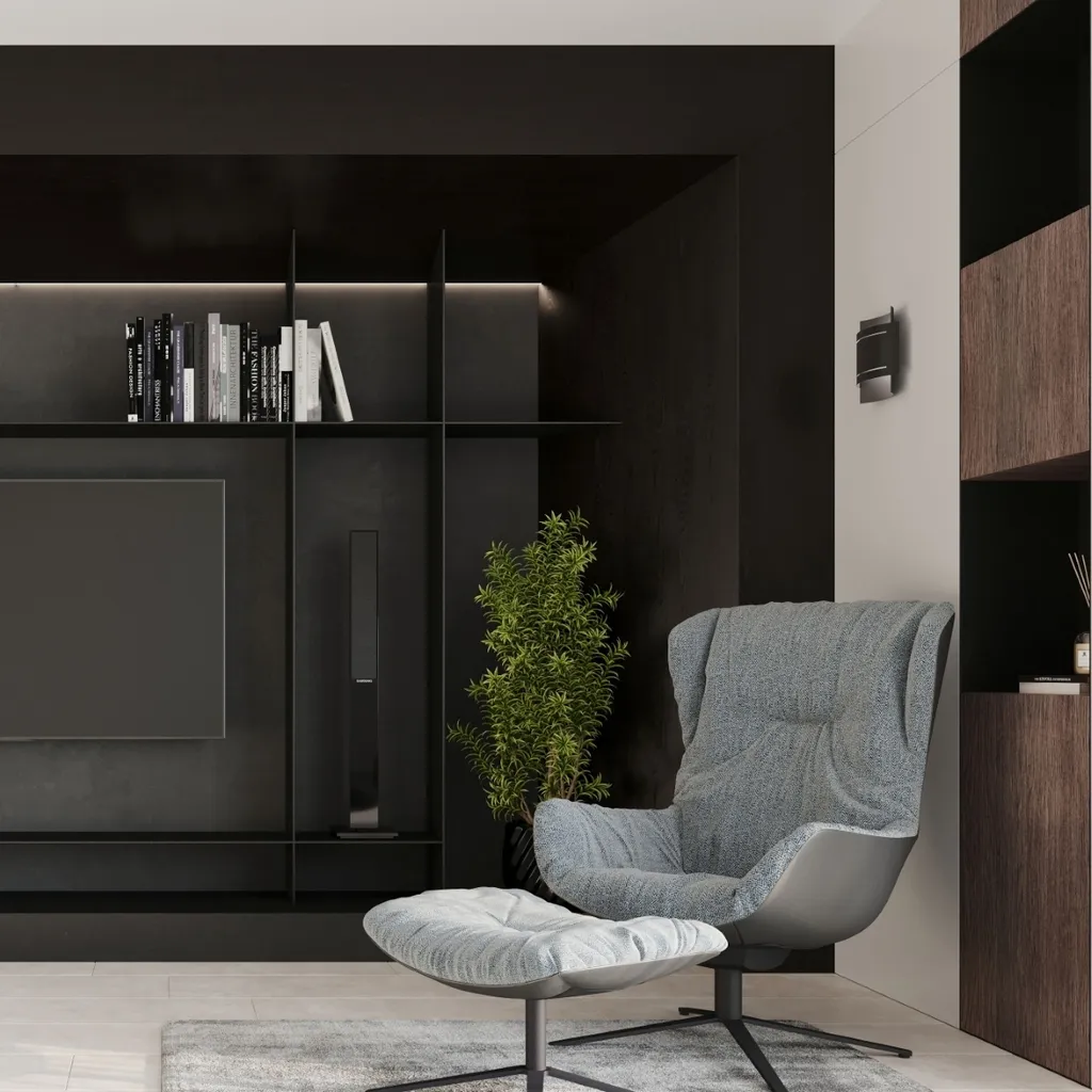 Applique murale de couloir noire G9 Minero : ambiance cosy pour salon