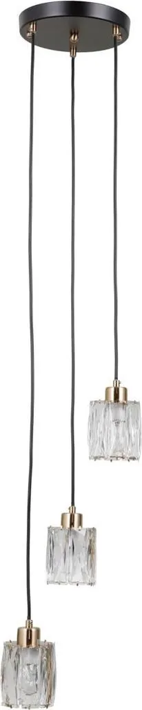 Scheda Tecnica Italux TORNO PND-40813-3R-BK-HBR | Sospensione E14