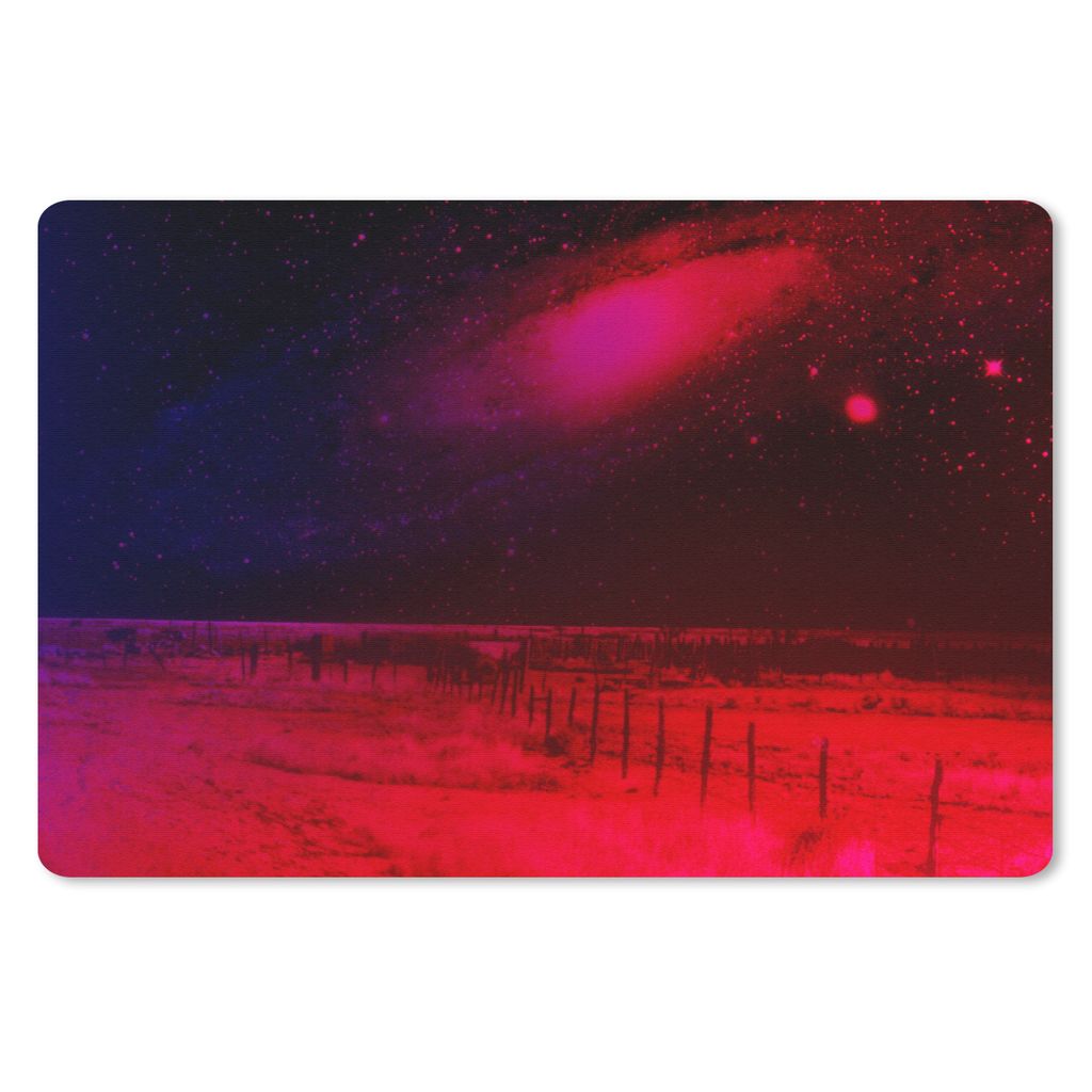 MuchoWow® Mauspad Mousepad Galaxie - Rot - Sternenhimmel Produktbild 