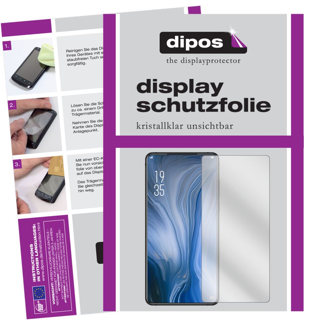 1x Schutzfolie für Elephone U2 klar Displayschutzfolie Folie Display Schutz dipos