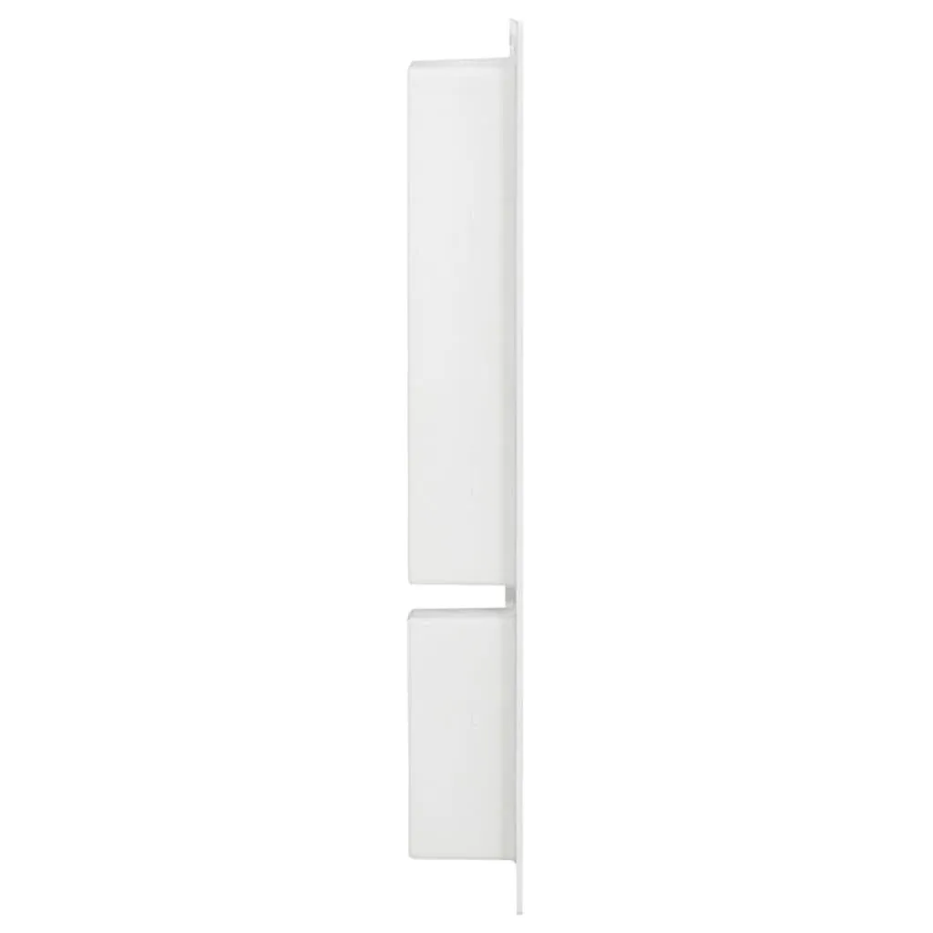 Niche de douche double compartiment blanc brillant 41x69x9 cm