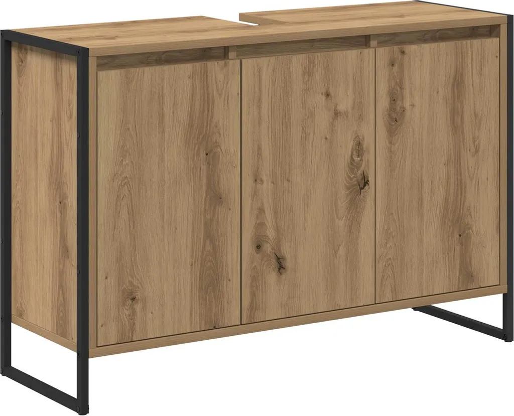 Mobile Sottolavabo 90 cm Rovere Artigianale | Design Salvaspazio Bagno